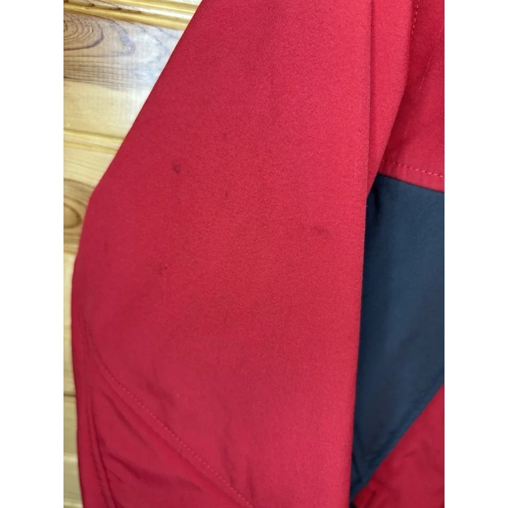 The North Face Shellrock Jacket Men's Medium‎ Red Fleece Lined Windwall Full Zip